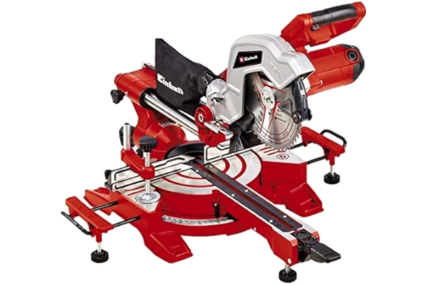 Einhell  4300380 Drag, Crosscut and Miter Saw TC-SM 216 (1600 W, Turntable with Quick-Adjust Facility and Locking Positions, Laser, L+R Supports, Spindle Lock), 49.5 cm*75.7 cm*67.7 cm