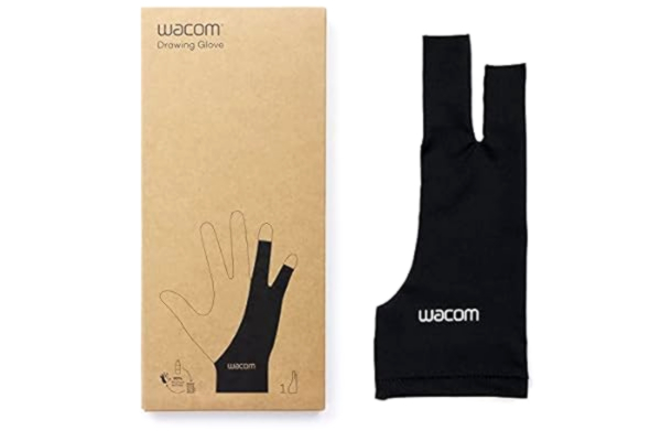 Wacom  Drawing Glove – Handschoen om mee te tekenen op een grafisch display (voor rechts- en linkshandige gebruikers, zwart)