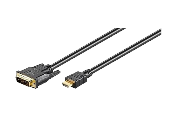 Goobay  51580 DVI-D/HDMI-kabel, guldpläterad