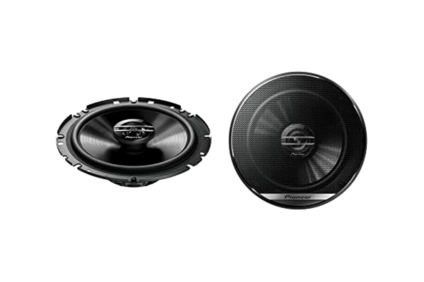 Pioneer  TS-G1720F 2-vägs koaxialhögtalare (300 W), 17 cm, kraftigt ljud, IMPP-kon för optimal bas, 40 W ineffekt, 49,7 mm installationsdjup, svart, 2 högtalare