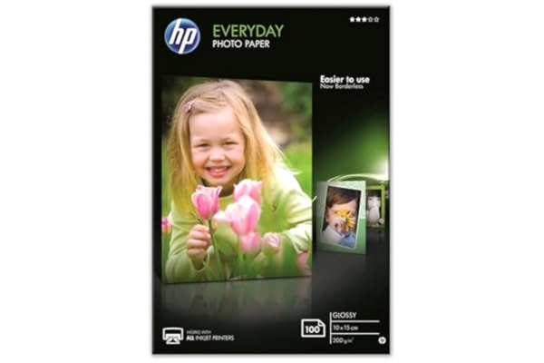 HP  Everyday CR757A A6 Glättat Fotopapper, 100 Ark