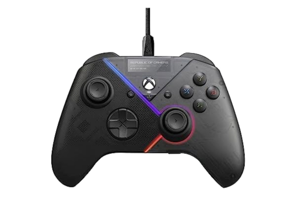 Asus ASUS ROG Raikiri PC-styrenhet (justerbar avtryckare och joystick känslighet, knappar på baksidan, Aura RGB-belysning, ESS DAC, 3,5 mm hörlursuttag, tystgående, PC, bärbar dator, Xbox)