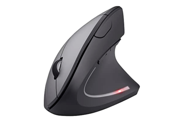 Trust  Verto Trådlös Vertikal Ergonomisk Mus - Svart