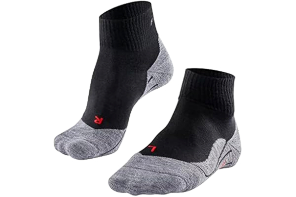 Falke FALKE dam Vandringsstrumpor TK5 Wander Short W Sso ull funktionsmaterial tunn antiblåsning 1 par, Svart Black-Mix 3010, 35-36