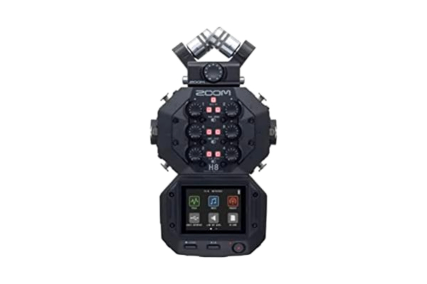 Zoom  H8 12-Track Portable Recorder, Stereo Microphones, 6 Inputs, Touchscreen Interface, USB Audio Interface, Battery Powered, for Stereo/Multitrack Audio for Video, Podcasting, and Music
