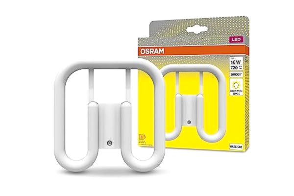 Osram OSRAM DULUX LED SQ16 EM, GR8, 7W, 720lm, 3500K, varmvit ljusfärg, LED-ersättning för konventionella kompaktlysrör med en 2-stifts GR8 plug-in bas, extremt lång livslängd, ingen uppvärmningstid