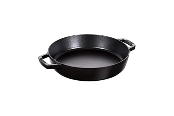 Staub  Bratpfanne mit zwei Griffen, Induktionsgeeignet, Gusseisen, Schwarz, 20 cm, 27 x 20 x 5 cm, 1 Einheiten