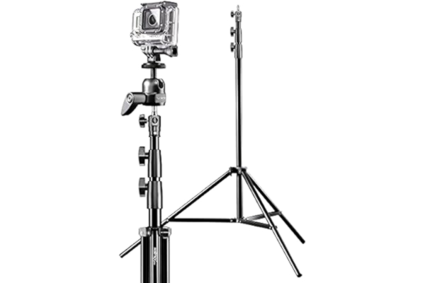 Mantona  Airview statief voor GoPro 3,55 incl. lampstatief 290 cm/kogelkop met statiefadapter