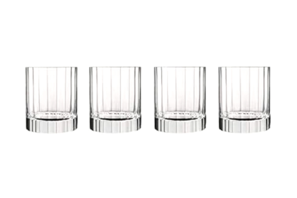 Luigi Bormioli  7540471 Bach låda med 6 siden låg form, kristall transparent 8,25 x 8,25 x 9,7 cm. 6-set