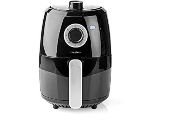 Nedis  KAAF120FBK, Varmluftsteger, 2,4 L, 80 °C, 200 °C, 30 min., Enkelt