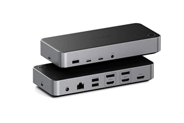 Satechi  Triple 4K Display Avec fil Station d'accueil Noir, Argent