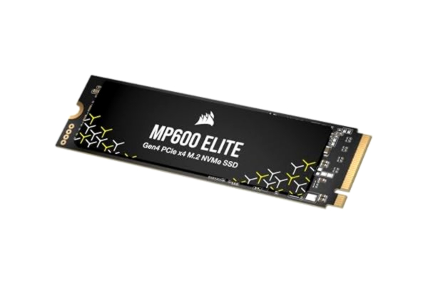 Corsair CORSAIR MP600 ELITE 2 TB M.2 PCIe Gen4 x4 NVMe SSD - M.2 2280 - Upp Till 7 000 MB/Sek Sekventiell Läsning - High-Density 3D TLC NAND - Svart