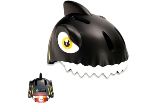 Crazy Safety  - Shark Bicycle Helmet - Black (100501-06-01) /Riding Toys