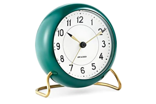Arne Jacobsen  43677 Väckarklocka, 11cm, Grön