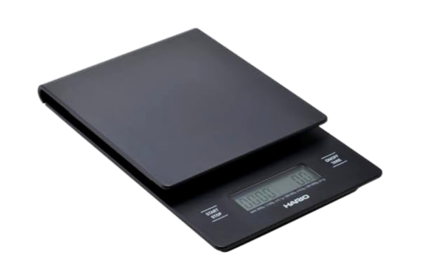 Hario  V60 Drip kaffevåg och timer, svart