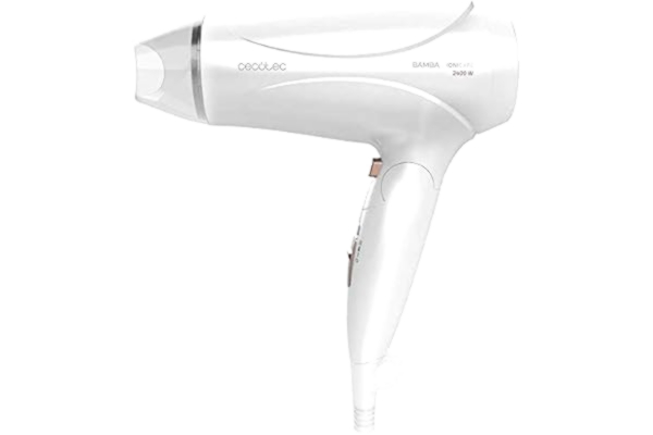 Cecotec  Bamba IoniCare Series 5400 Power & Go Black Sèche-cheveux compact 2400 W 2 positions de vitesse 2 positions de température Fonction ionisation Technologie HairCare (Blanc)