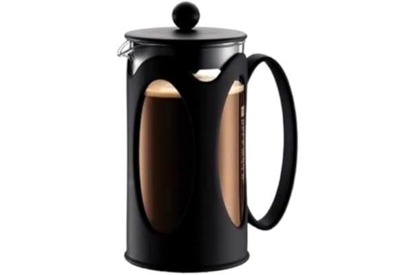 Bodum BODUM 10685-01 Kenya 8 kopp fransk press kaffebryggare, svart, 1,0 l, 34 oz