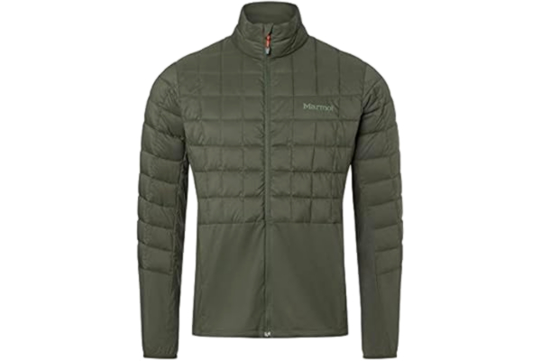 Marmot  Meżczyzni Echo Featherless Hybrid, Izolowana kurtka wycieczkowa, wodoodporna kurtka funkcyjna, ocieplana kurtka pikowana, wiatroszczelna kurtka turystyczna, Nori, L