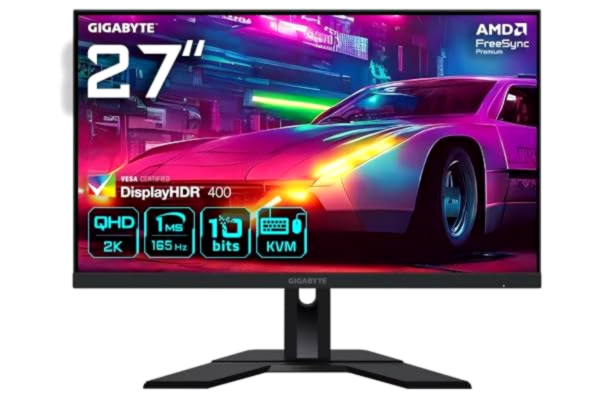 Gigabyte GIGABYTE M27Q 27 inch, KVM, Gaming Monitor QHD (2560 x 1440) 170 Hz, Black