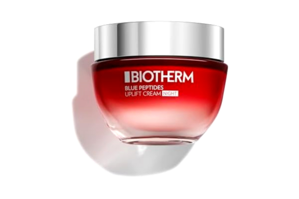 Biotherm , Blue Peptides Uplift Anti-Aging Night Cream, ger näring och stärker, berikad med livsplankton och kollagen, för alla hudtyper, 50 ml