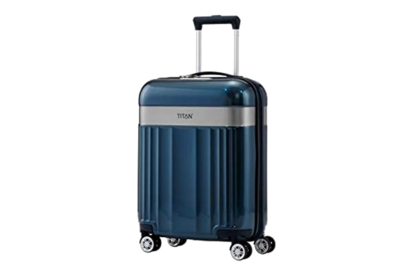 Titan Luggage TITAN Walizka z 4 kołami z zamkiem TSA, seria SPOTLIGHT: szlachetna walizka na kółkach w modnych kolorach, North Sea (niebieski), Koffer S (55 cm), SPOTLIGHT FLASH 4w S, north sea