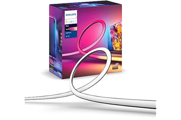 Philips  Hue Play Gradient Lightstrip 75": LED-ljusslinga inomhus, nätaggregat inkluderad, Philips Hue White and Color, Zigbee, flerfärg, multicolor, synkronisera med din TV eller dator