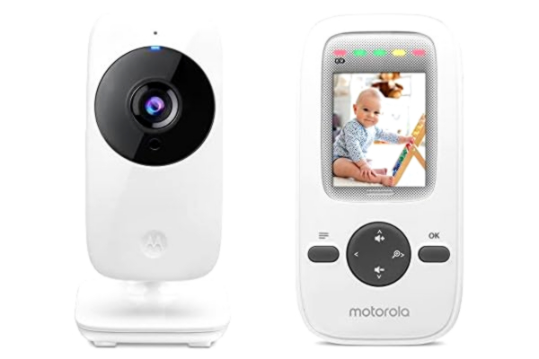 Motorola  Nursery VM481 - Baby videomonitor med bärbar föräldraenhet, högkänslig mikrofon, infraröd nattsyn, digital zoom