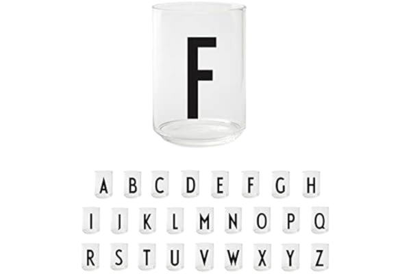 Design Letters  personal drinking glass - F