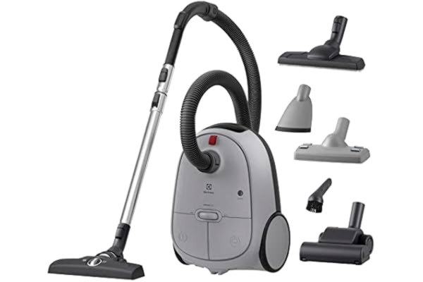 Electrolux  Animal 600 Dammsugare med påse för husdjur EB61A5UG, för katthår & hundhår, HEPA-filtreringssystem och S-bag Anti-Odour dammpåsar som absorberar lukt, Stora hjul, 73 dB, 12m räckvidd