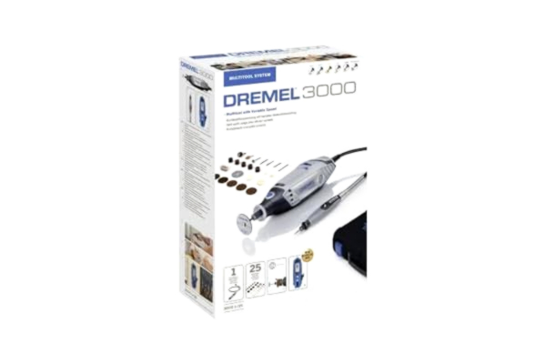 Dremel DREMEL 3000 roterande verktyg 130 W, roterande multifunktionsverktyg och 1 insats, 25 tillbehör, variabel hastighet 10000–33000 v/min