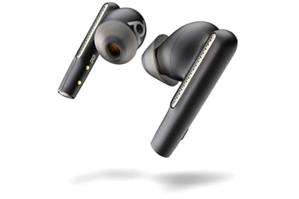 Poly  Voyager Free 60 True Wireless Earbuds – Brusreducerande mikrofoner för tydliga samtal – aktiv brusreducering (ANC) – bärbart laddningsfodral – kompatibelt med iPhone, Android, PC/Mac, Zoom, Teams