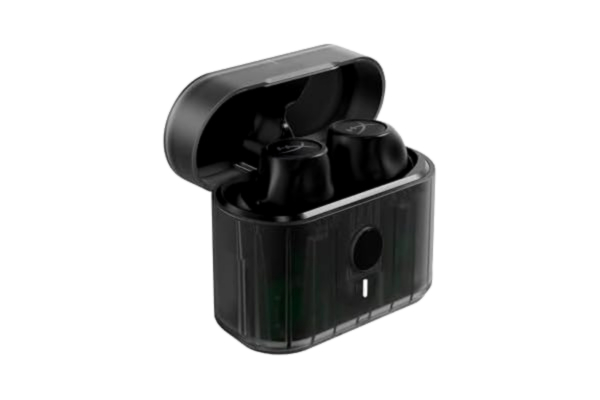 HyperX  Cirro Buds Pro – True Wireless Hörlurar, Bluetooth, låg latens, Långt laddningsbatteri, 3 öronspetsar, Hybrid ANC