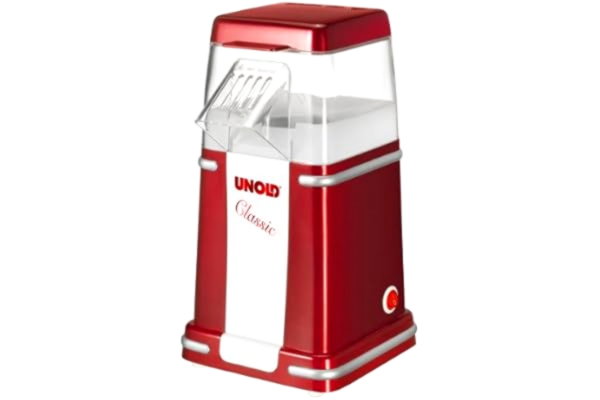 Unold  Classic Hot Air Popcorn Maker 48525 – fet fri tryckare – 900 W elektrisk popmajsmaskin