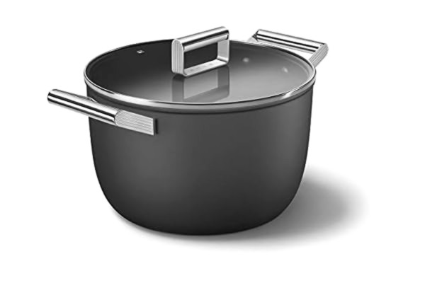SMEG Smeg Kasserolle m/lokk 26 cm, Svart