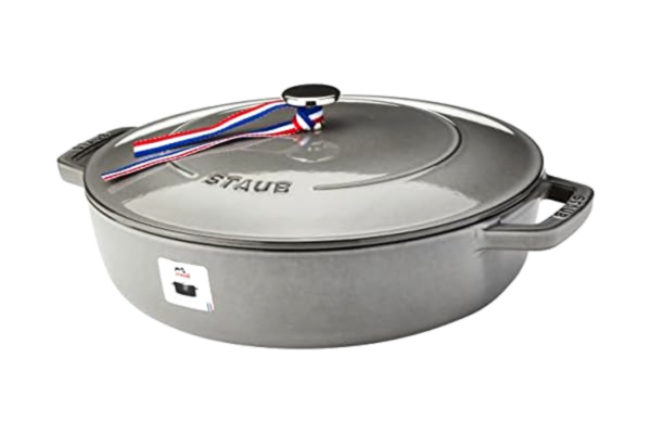 Staub STAUB 1004752 Cast Iron Chistera, Graphite-Grey, 28 cm