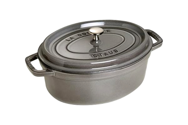 Staub STAUB Gusseisen Bräter/Cocotte, Oval 33 cm, 6,7 L, Graphitgrau