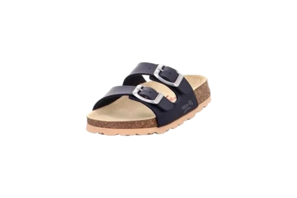 Superfit  Jungen FUSSBETTPANTOFFEL Hausschuhe, BLAU 8000