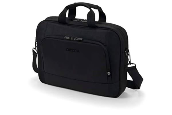 Dicota DICOTA Eco Top Traveller BASE för 15-17,3-tumsenheter - Lätt laptopväska med skyddande vaddering och förvaringsutrymme, svart