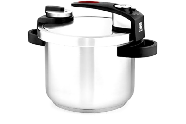 BRA Braisogona Tekna Fast Pressure Cooker, Stainless Steel modern 6 litre, Grey