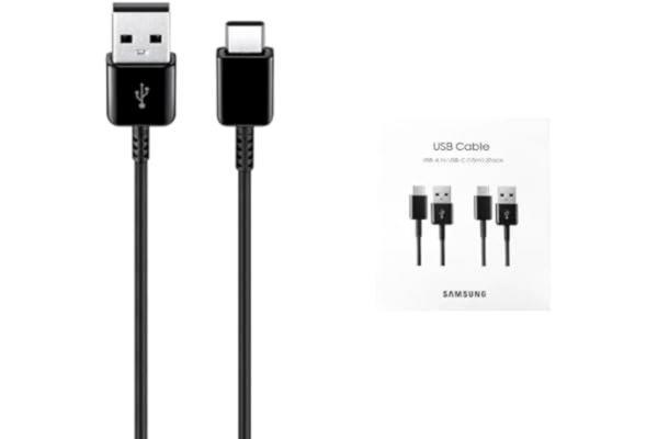 Samsung SAMSUNG USB-A till USB Type-C-kabel, 150 cm (Multi Pack 2), svart