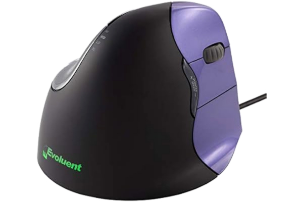 Evoluent  VerticalMouse 4 Small - VM4S - Ergonomisk mus - Optisk - 6 - Svart