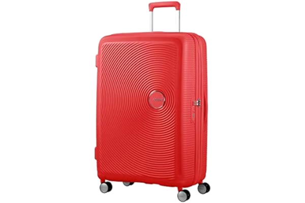 American Tourister  Soundbox - Spinner Large Expandable Suitcase, 77 cm, 110 liters, Red (Coral Red)