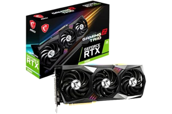 MSI  GeForce RTX 3080 Gaming Z Trio 12G LHR Gaming Grafische kaart - NVIDIA LHR, 12 GB geheugen V389-402R Zwart
