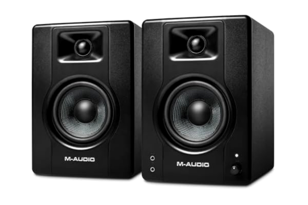 M-Audio M-AUDIO BX4 Par 4.5" aktiva högtalare för skrivbordsdator/studiomonitorer för spel, musikproduktion, livestreaming och podcast