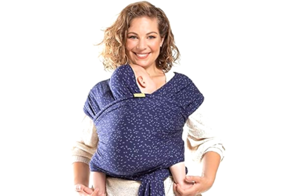 Boba  Baby Wrap Carrier - De originele baby en pasgeboren Sling, perfect voor baby's en baby's tot 15 kg (Plum Ikat)