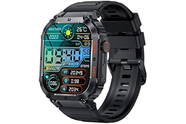 Denver  Smartwatch Swc-191b Call Func, Smartwatch, Grå, Bluetooth, Vattentålig, 1,96 tums pekskärm, 7 timmars batteri