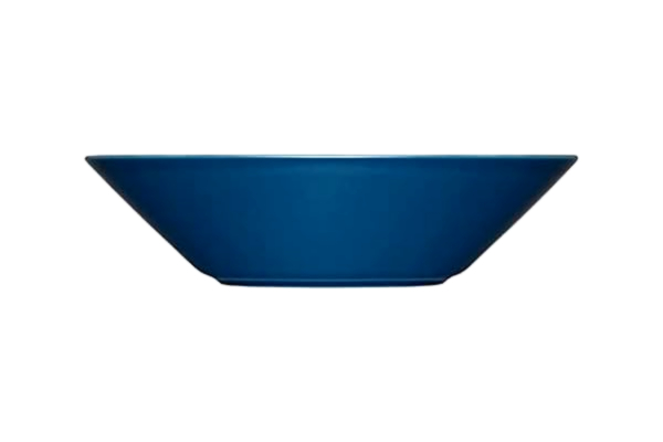 Iittala  Teema djup tallrik av porslin i färgen vintage blå, mått: 21,6 cm x 21,6 cm x 5,5 cm, 1061238