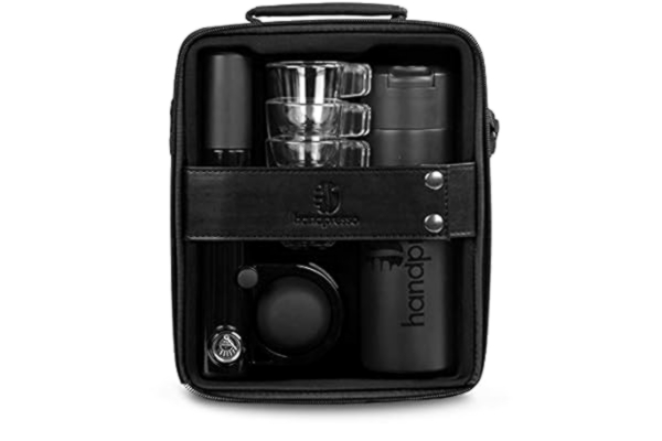 Handpresso  Pump Set Black 48241 Full set with the portable and manual espresso maker for ESE pods or ground coffee