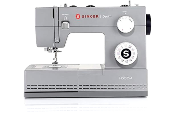 Singer  Heavy Duty Jeans 6335M Denim with 32 stitches with powerful motor for thick fabrics, multiple layers and denim.