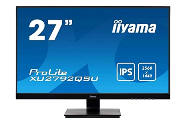 Iiyama iiyama XU2792QSU-B1 27' IPS LCD with Slim Bezel, 5ms, WQHD 2560x1440, FreeSync, 350 cd/m² Brightness, 1x HDMI,1 x DisplayPort,1 x VGA, 2 x USB, 2 x 2W Speakers